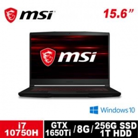 微星 MSI GF63 Thin 10SCSR-1438TW-BB71075H8G1T0DX10MA 15.6吋筆電
