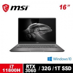 微星 MSI Creator Z16 A11UE-058TW-LG71180H32GXXDX10P 16吋筆電
