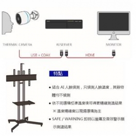 昇銳Hi-Sharp人臉測溫辨識警報系統(KHP001)防疫專屬