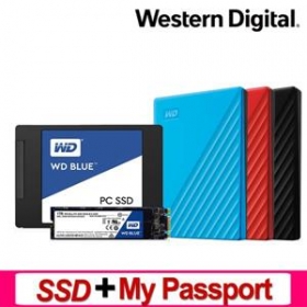 WD SSD + My Passport 2.5吋行動硬碟(可替換容量)