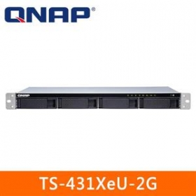 QNAP TS-431XeU-2G 機架式(不含滑軌，3年保)網路儲存伺服器
