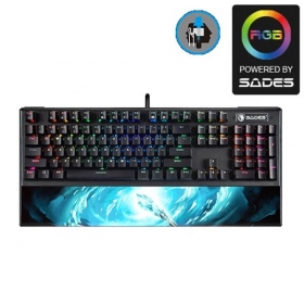 賽德斯SADES FROST STAFF 寒冰權杖 RGB 光軸 機械式電競鍵盤