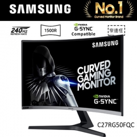 SAMSUNG C27RG50FQC 27吋240Hz曲面電競螢幕