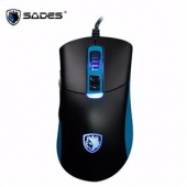 賽德斯SADES GUNBLADE 狼槍刀-黑 RGB電競滑...