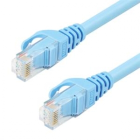 UNITEK 24K鍍金頭CAT6網路線15M(藍色)