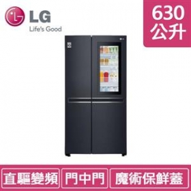 LG GR-QL66MB 630公升(冷藏406L,冷凍224L)敲敲看 門中門冰箱
