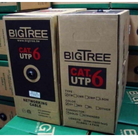 BIGTREE CAT.6 UTP 網路線(純銅) (305米/箱) 